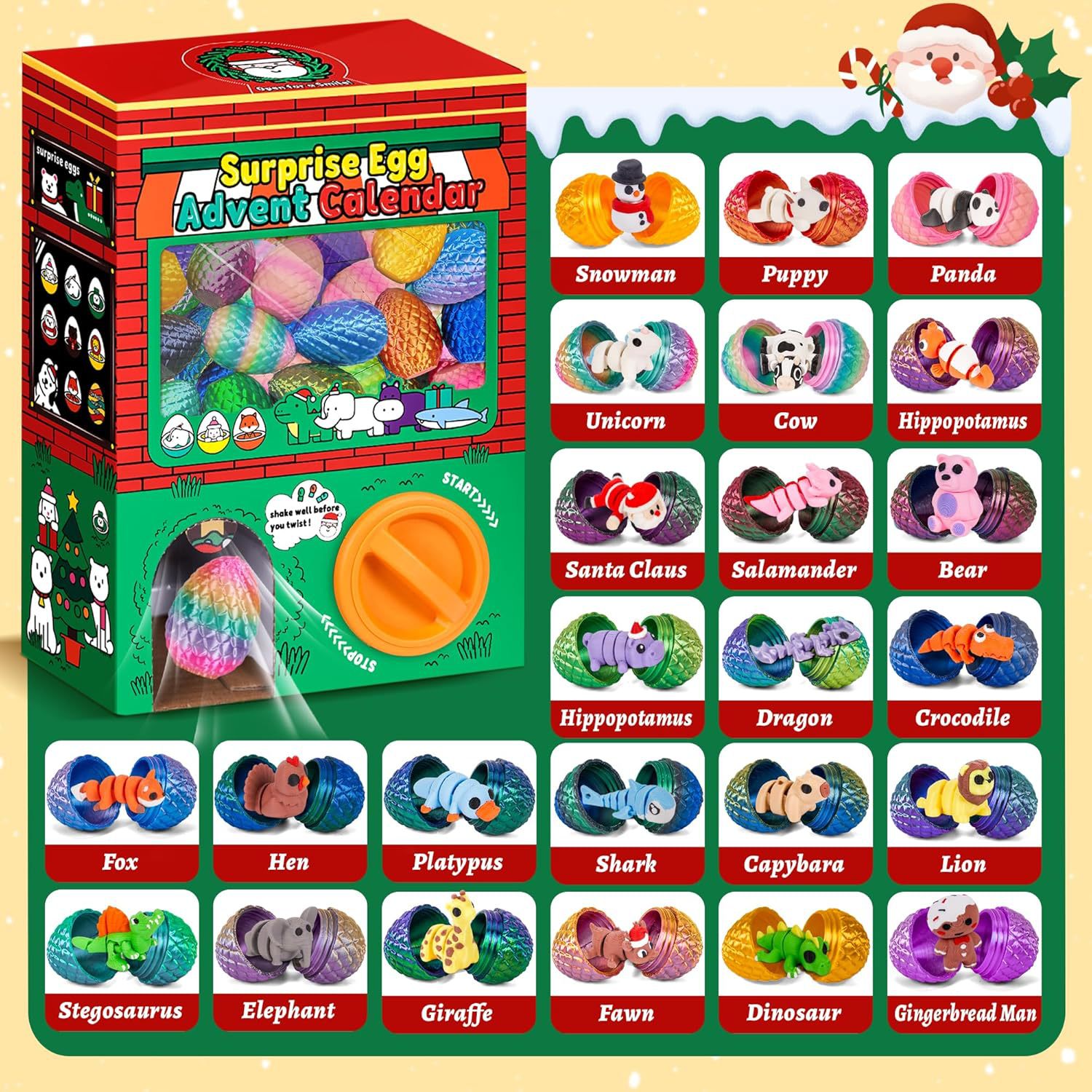 Набор из 24 3D-печатных сенсор – обзор и цена Advent Calendar Gift