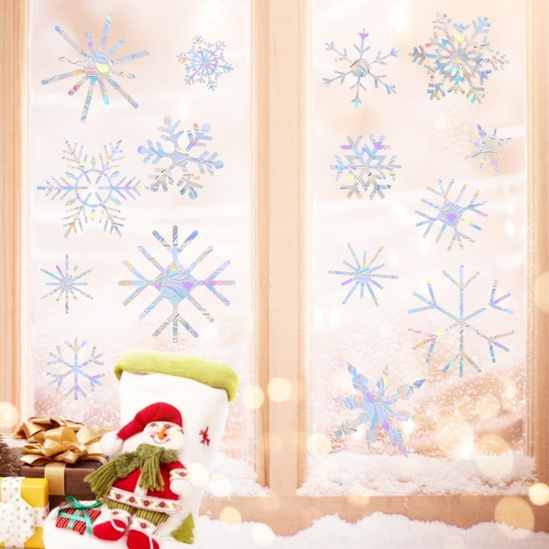 Рождественский узор снежинки,  – обзор и цена Snowflake Window Decal